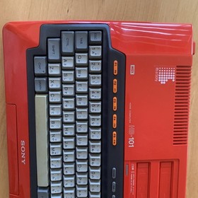 SONY HITBIT HB-101 MSX Home Computer  Red From Japan