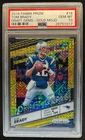2016 Prizm Tom Brady Draft Gems Gold Mojo #/10 Patriots PSA 10