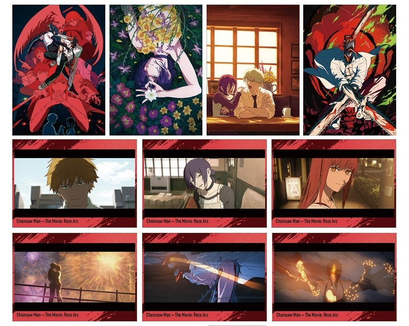 Chainsaw Man The Movie REZE ARC Post Card Set of 10 Japan Limited