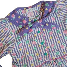 VTG 90's Gymboree Girls XXL Fun Swirls Long Sleeve Dress