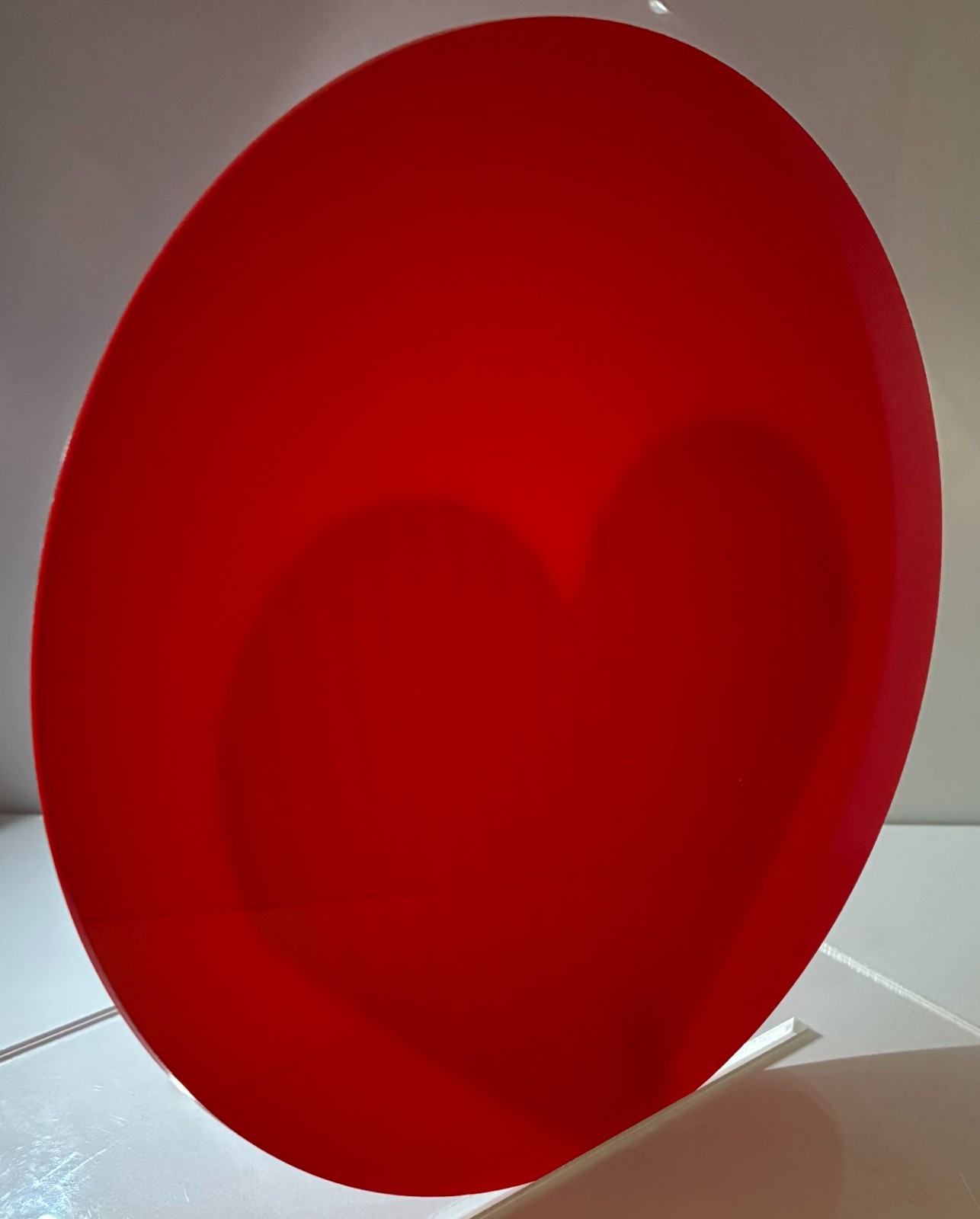 Acrylic Circle Disc - 1/8" thick - Translucent Red- 10" Diameter