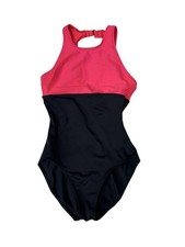 Cole of California Womens One Piece Swimsuit Size 8 Pink Black Retro