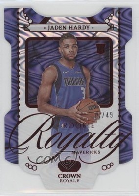 2022-23 Panini Crown Royale Rookie Royalty Red /49 Jaden Hardy #35 RC 1o2
