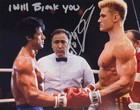 Dolph Lundgren Signed Rocky IV Drago 8X10 Metallic Photo Autograph JSA Coa — photo 1