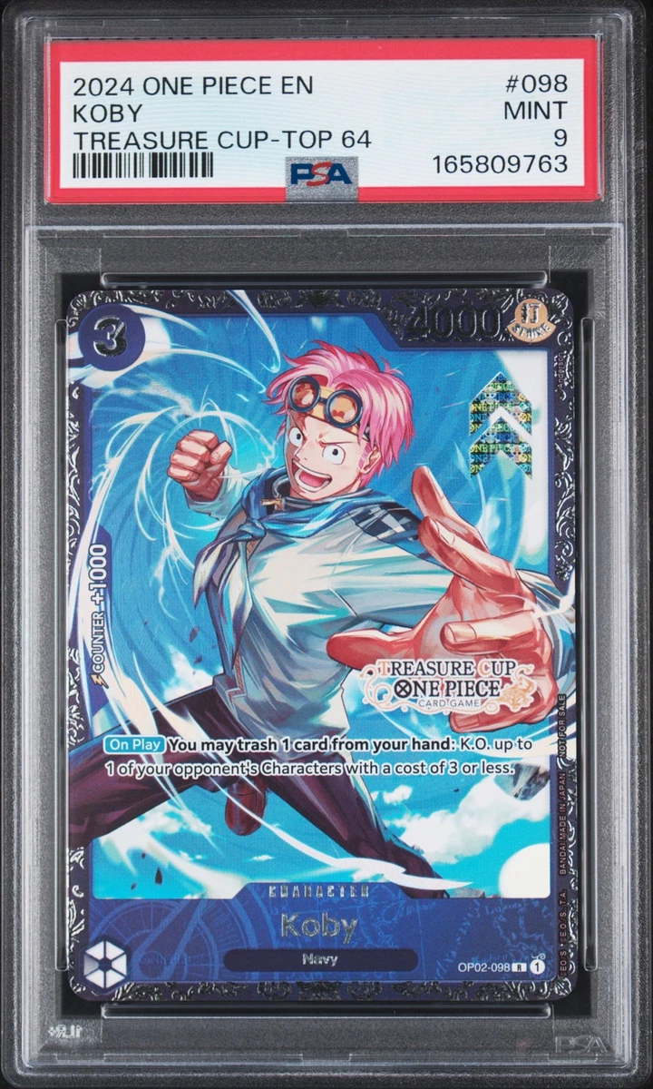 【PSA10】ワンピースカード トレジャーカップ Top 64 コビー 英語 英語版】コビー/トレジャーカップバトル/OP02-098 コビー(未開封/英語