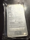 10-oz Johnson Matthey JM Silver Bar .999 Fine Secondary Market
