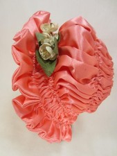 Doll HAT BONNET for Antique French, German, Jumeau, Bru, Repro Shirred Satin