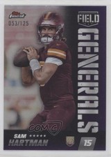 2024 Topps Finest Field Generals Purple Refractor /125 Sam Hartman #FG-24 13ys