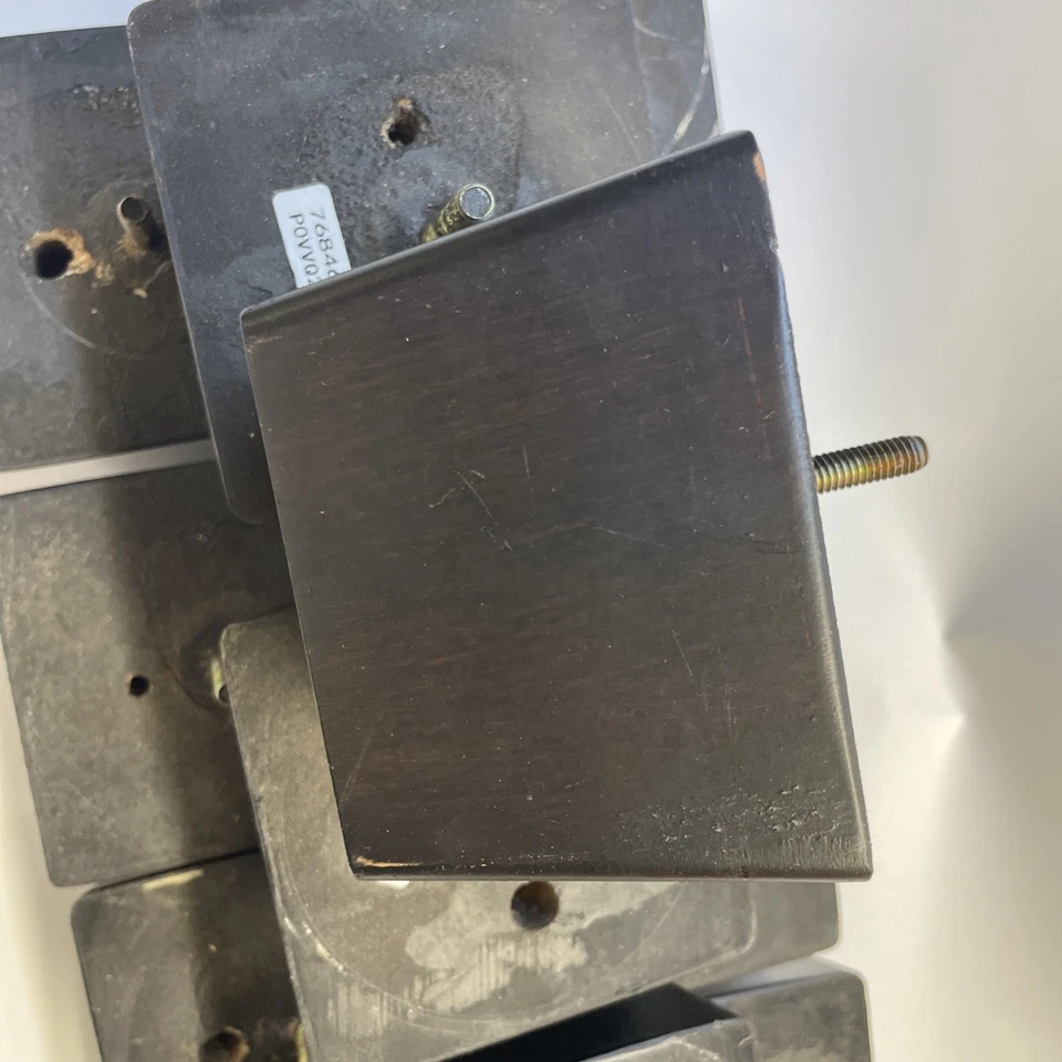 3" Wooden Furniture Legs Sofa Legs Pack of 12 Square Couch Legs Dark Brown - Image 3 of 3