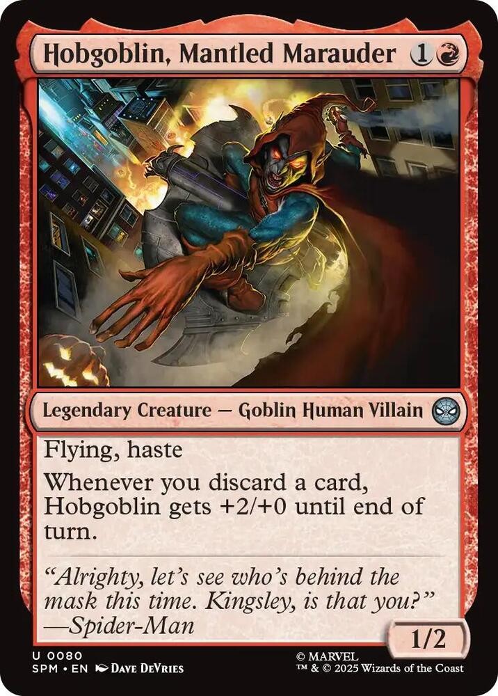 Hobgoblin, Mantled Marauder Foil 80 SPM NM U