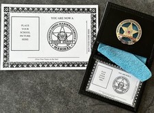 USMS - vintage JUNIOR DEPUTY badge & wallet & cred set - kids only