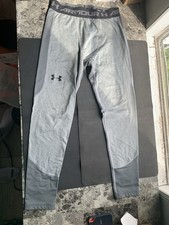 Under Armour Coldgear Compression Leggings Grey - Youth Large