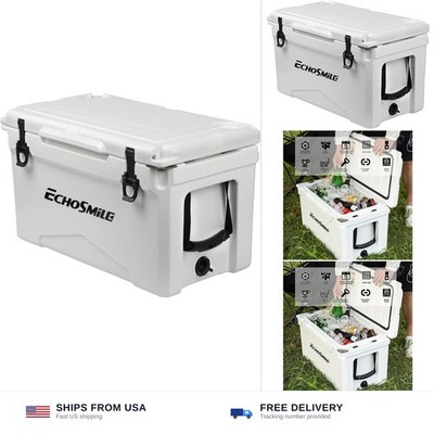 EchoSmile 25/30/35/40/60/75 Quart Rotomolded Cooler, Built to Stand up to The...