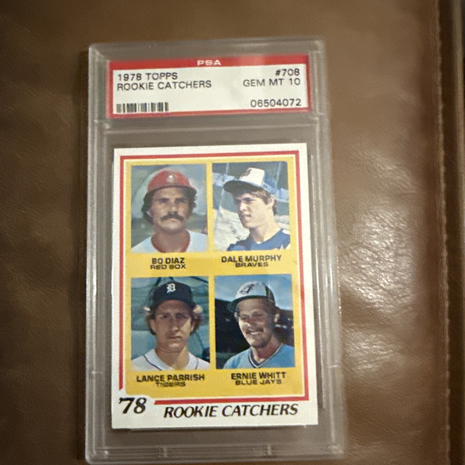 1978 TOPPS ROOKIE CATCHERS CARD #708 DALE MURPHY PSA 10 GEM MINT LOW POP C7