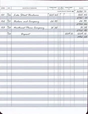 Secretary Deskbook Check Register - Size 6 3/8 X 8 1/4 - Quantity 1 Register