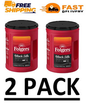2 PACK - Folgers Dark Roast Ground Coffee, Black Silk 40.3 oz (Total 80.60 oz) 12.64 per pound