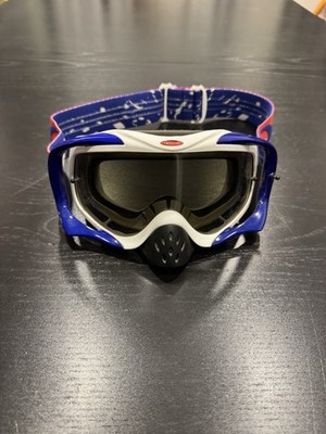 Oakley Crowbar Goggles Red white blue MX Dirt Bike Motorcycle