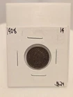 1908 Indian Head Cent Penny Better Date US Coin Nice Detail Raw