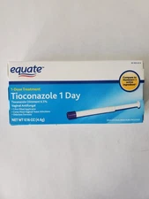 Equate Tioconazole 1 Day Ointment 6.5 Percent 1 Dose Vaginal Treatment 0.16 OZ