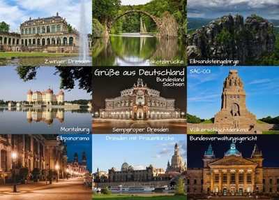 30 Postkarten Hochglanz ''Sachsen'' Postcrossing Ansichtskarten