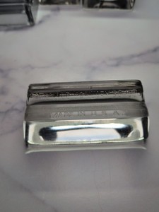 James Adair Sewickley, Pa. Heavy Glass Paperweight - 1900 Patent Date Imperfecti