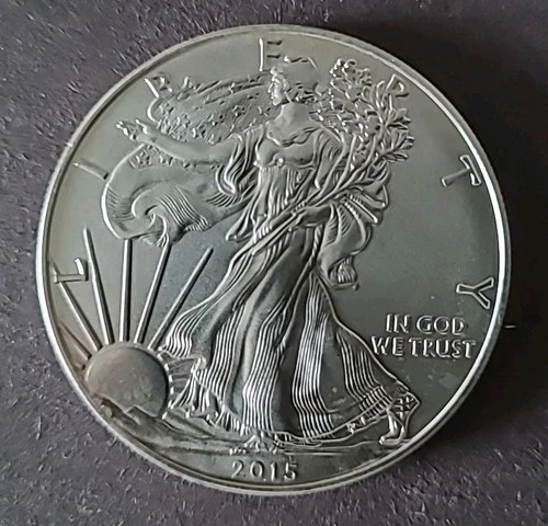 2015 UNC. Silver Eagle $1.00 - 1 Oz. Pure Silver "C"