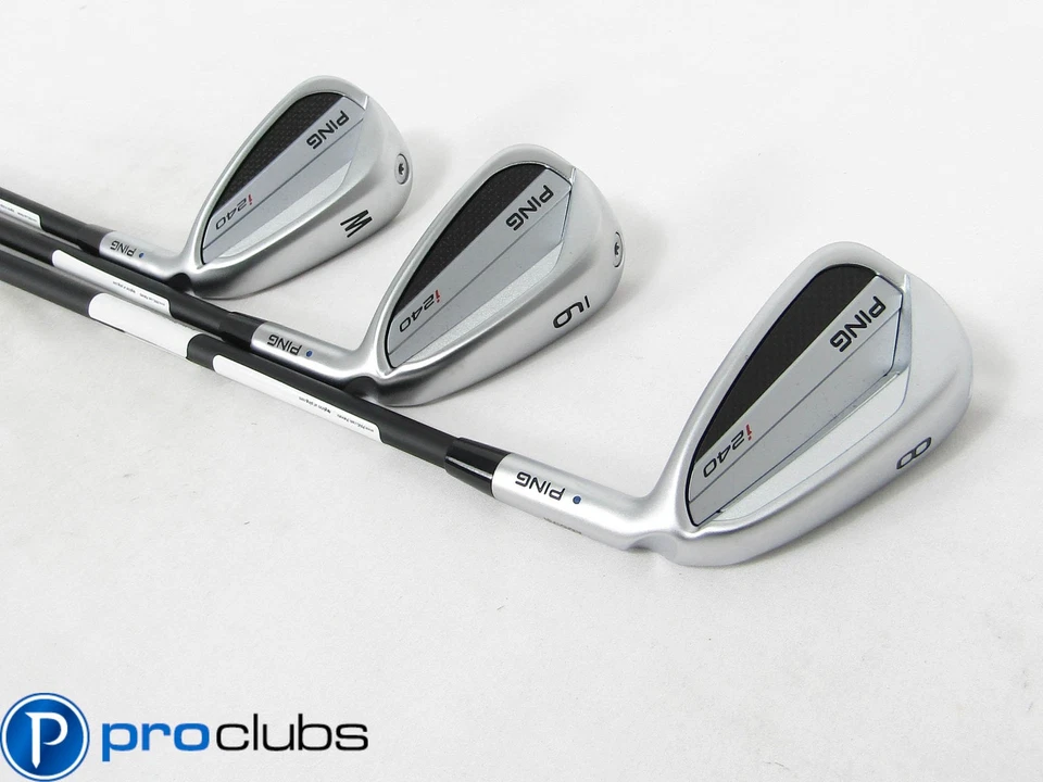 NEW PING i240 BLUE DOT IRONS 8-PW GRAPHITE SR SENIOR FLEX #458499 - Image 2 of 4