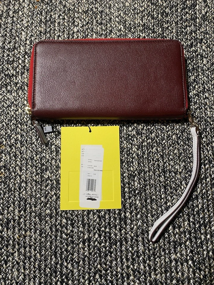 Cartera de cuero para mujer Marc Jacobs roja Foto 2 de 4