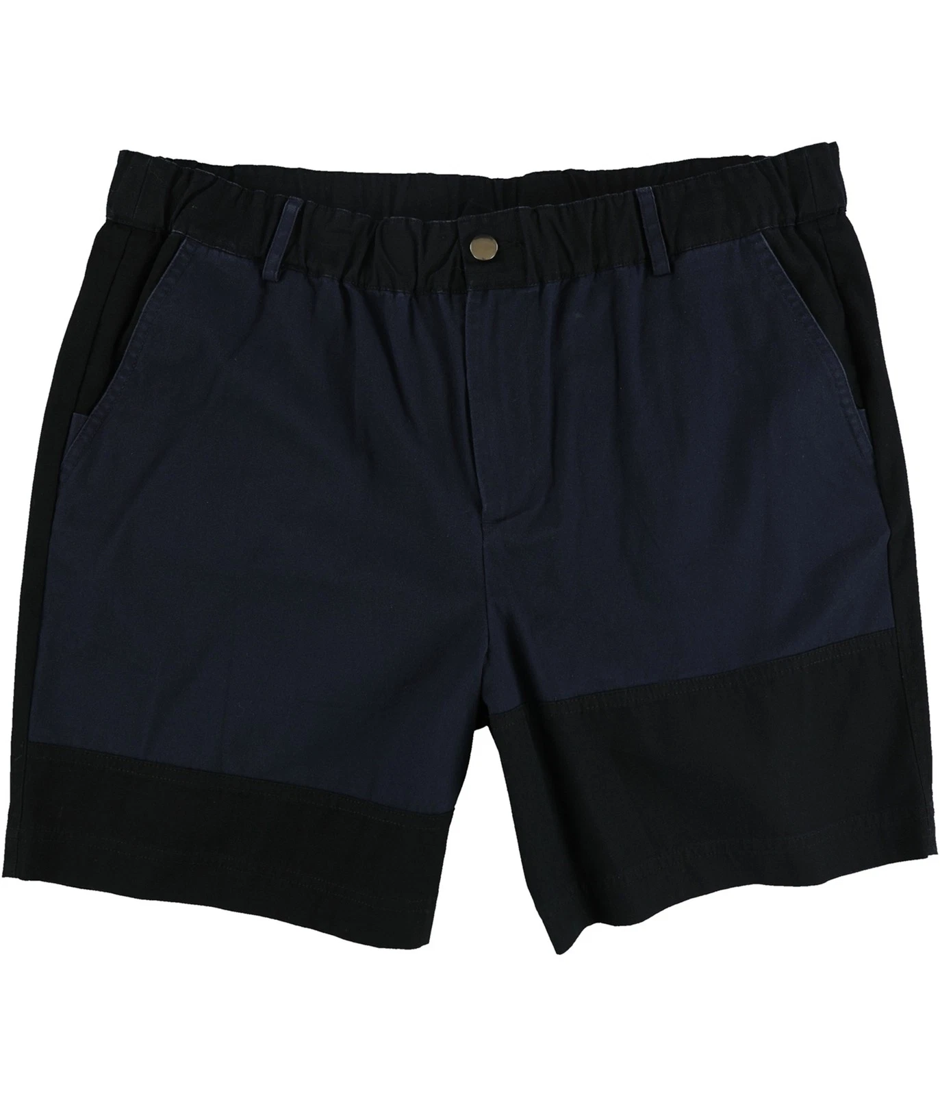 CRWTH Mens Solid Casual Denim Shorts, navy, L