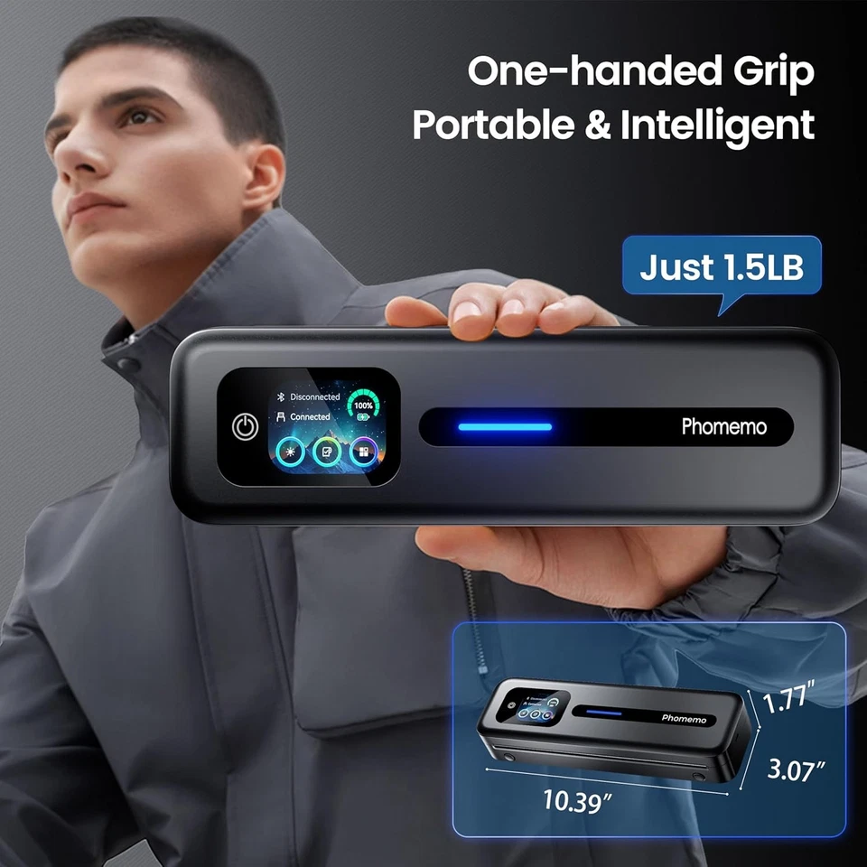 Phomemo M832D Thermal Printer Wireless Touchscreen Printer Inkless A4 Printer - Image 2 of 4