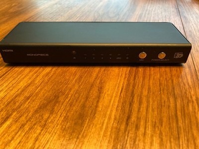 4 Port Inputs HDMI Switch with ARC and Optical / Coaxial Out - Includes Remote