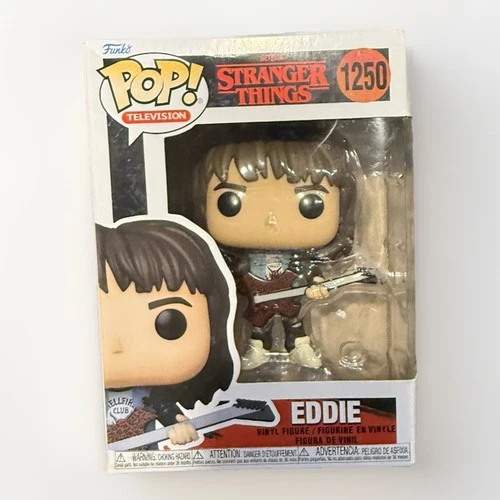 Funko Pop Stranger Things Eddie With Guitar 1250 New In Box
