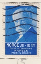 Norway Famous Polar Explorer Fridtjof Nansen Nobel Peace stamp 1935 CV$28 UK