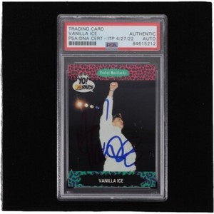 Vanilla Ice Signed 1991 YO! MTV Raps Complete Series #87 (PSA) - B