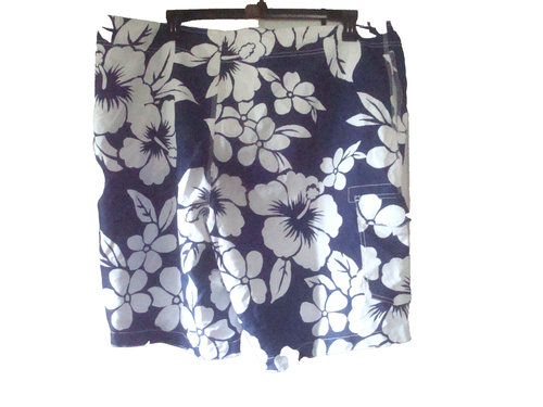 Mens Big & Tall Bathing Suit Size XXL Blue Nature Design Old Navy NEW - Picture 2 of 2