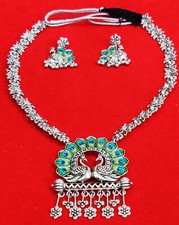 Afghan Tribal Costume Long Pendant Necklace Afghan Fashion Ethnic Choker Jewelry