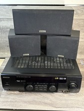 Kenwood AV Receiver VR-507 5.1 Channel Audio Video Receiver and 3 Sound Speakers