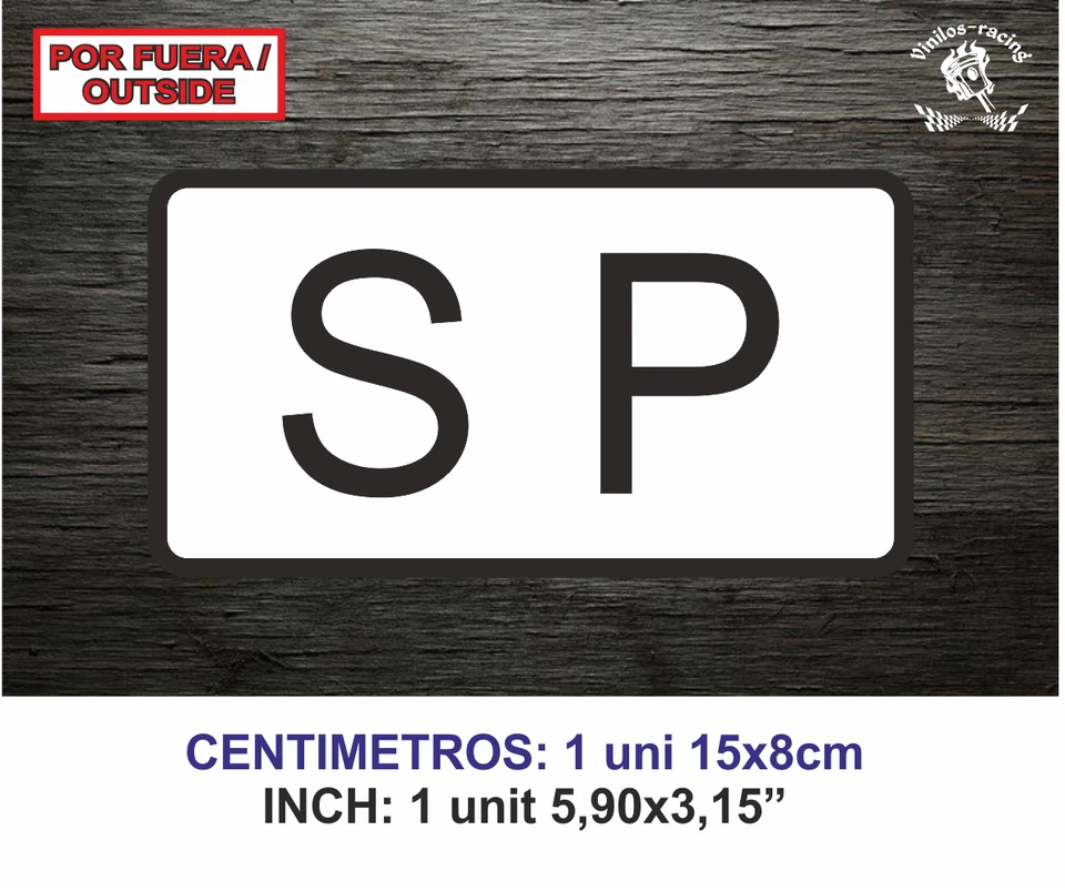 SP Servicio Público Vinilo Pegatina Sticker Decal Vinyl Publico Etiqueta