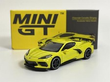 Chevrolet Corvette Stingray 2020 Yellow Metallic LHD 1:64 Mini GT MGT00195L