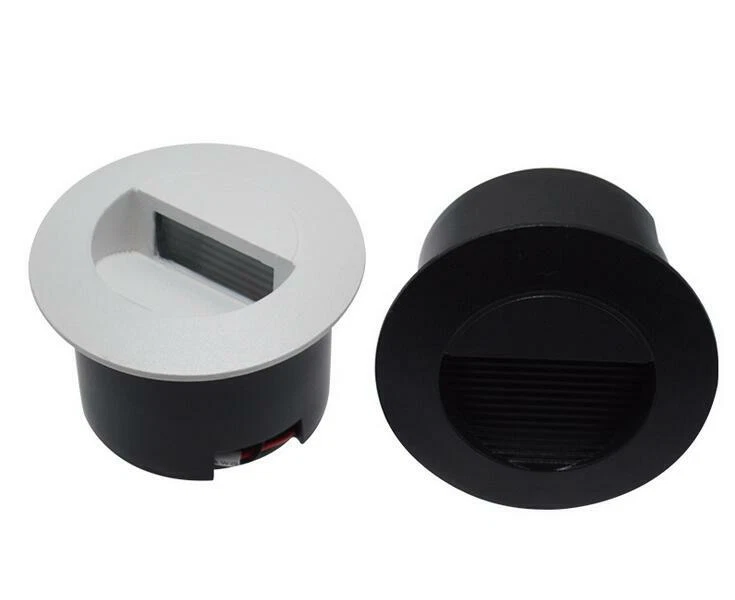 10 x 3W LED Round Step Stair Walkway Light Pure White Footlight