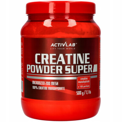 (55,80 EUR / KG) Activlab Creatine Powder Super - 500g Dose Creatin Pulver