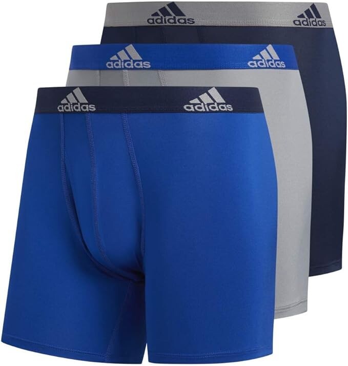 adidas Men's Performance Boxer Brief Underwear (3-Pack)