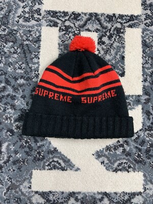 2017  Supreme Classic stripe Beanie One Size Kith Hell Star Arc teryx Palace Apc