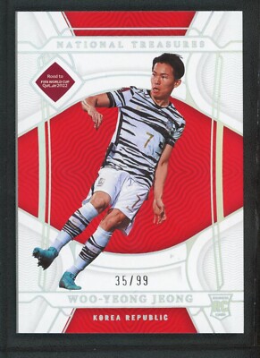 2022 WOO YEONG JEONG 35/99 PANINI NATIONAL TREASURES FIFA ROAD TO WORLD CUP RC