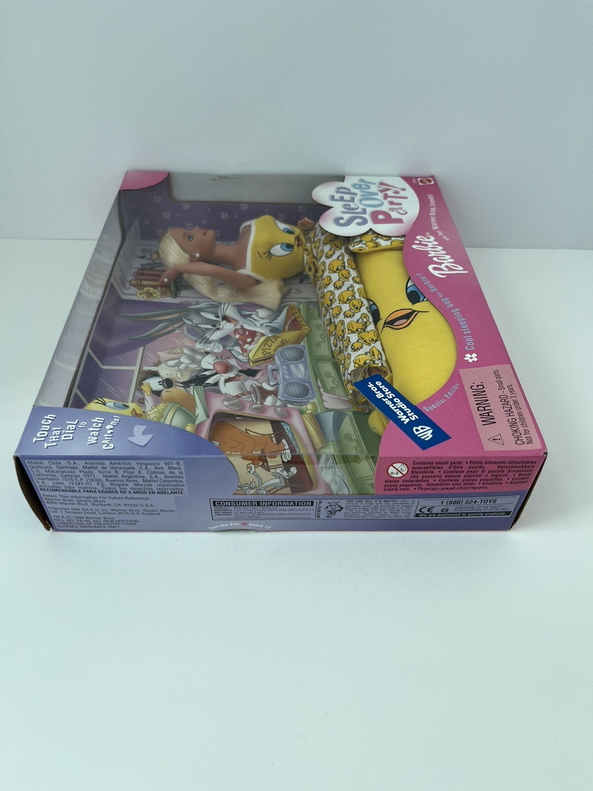 1999 Barbie Sleep Over Party Warner Brothers Doll Tweety Looney Tunes 25934