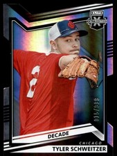 2022 Panini Elite Extra Edition Decade Die Cut Tyler Schweitzer 015/999 Chicago