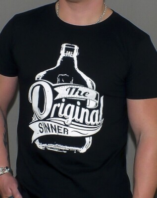 Wildjack T-Shirt The Original Sinner Schwarz Axt Bad Lumberjack Schnaps Whiskey 