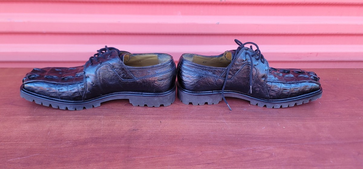 SLICK EXOTICA alligator ? Vintage Vintage Slick Exotica Black Alligator/Crocodile Shoes Men s  main image 2