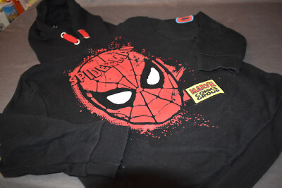 Marvel Spiderman Kinder Jungen Pullover Pulli Sweater schwarz 5-6 Jahre P1