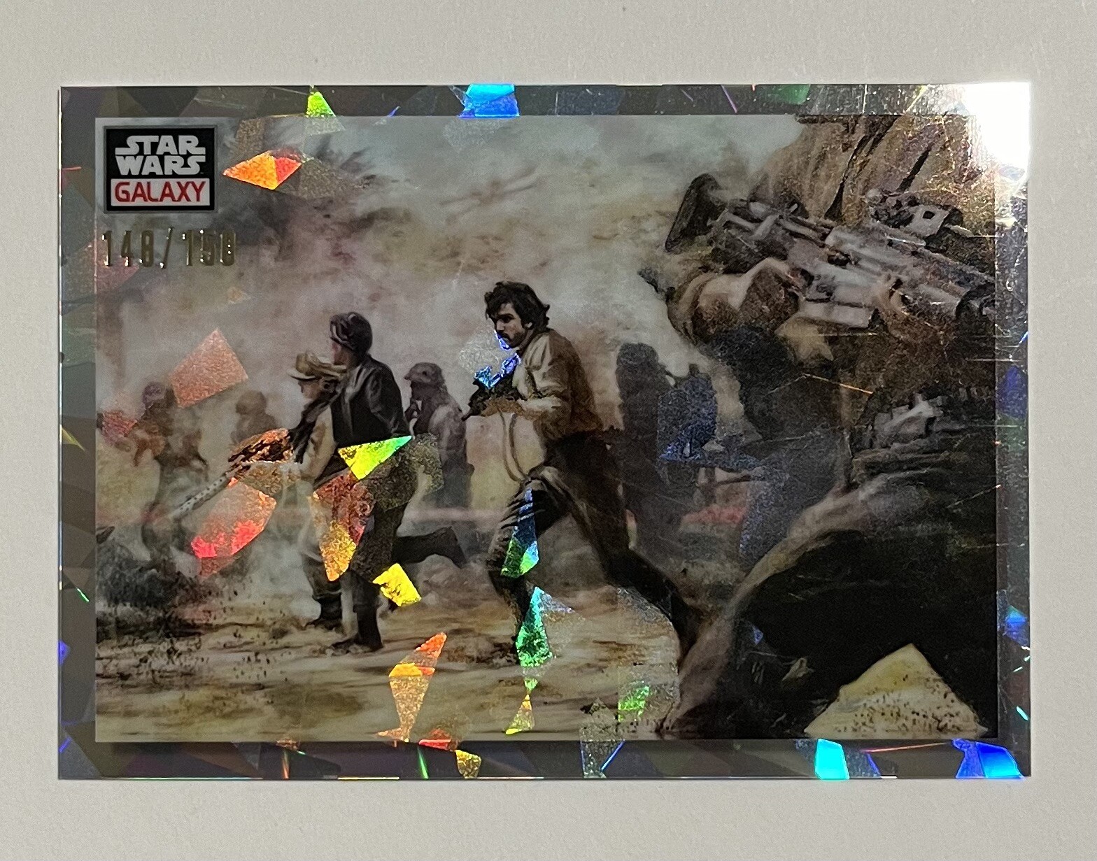 2023 Topps Star Wars Galaxy Chrome #95 Storming Rebels Atomic 148/150